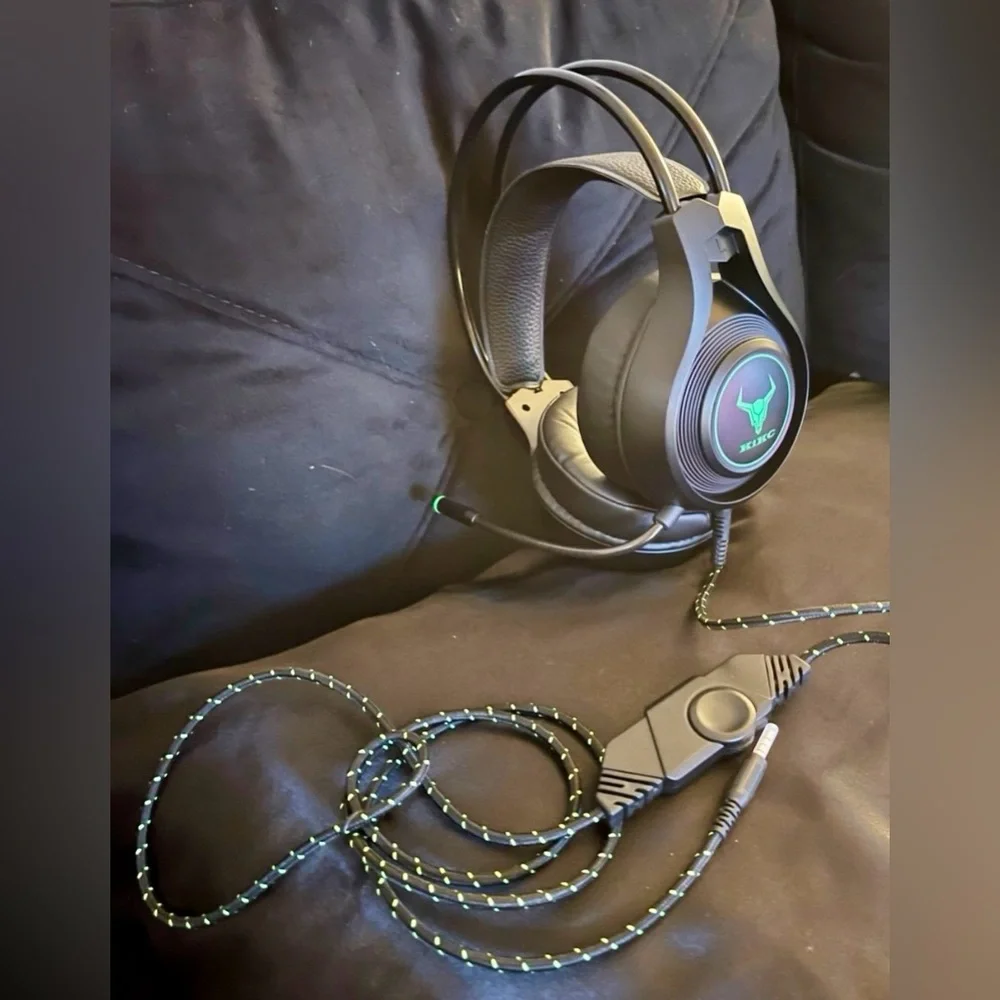 Gaming Headset PS4 Xbox One PC Wired with microphone